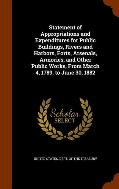 Statement of Appropriations and Expenditures for Public Buildings, Rivers and Harbors, Forts, Arsenals, Armories, and Other Public Works, From March 4