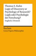 Logic of Discovery or Psychology of Research?/Logi