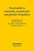 Prozessrecht in nationaler, europäischer und globaler Perspektive