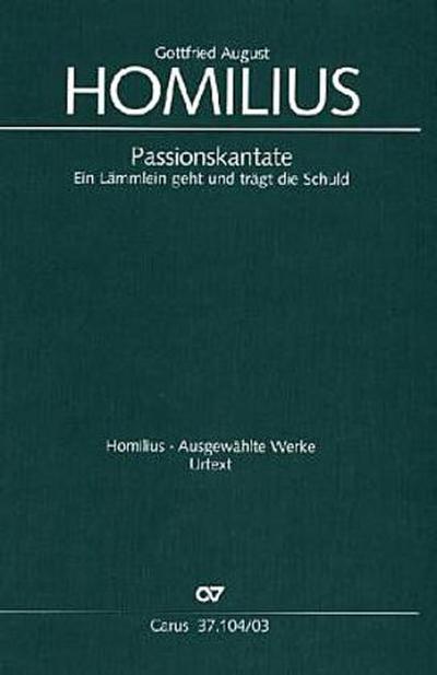 Ein Lämmlein geht und trägt die Schuld, Klavierauszug