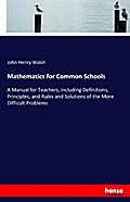 Mathematics for Common Schools