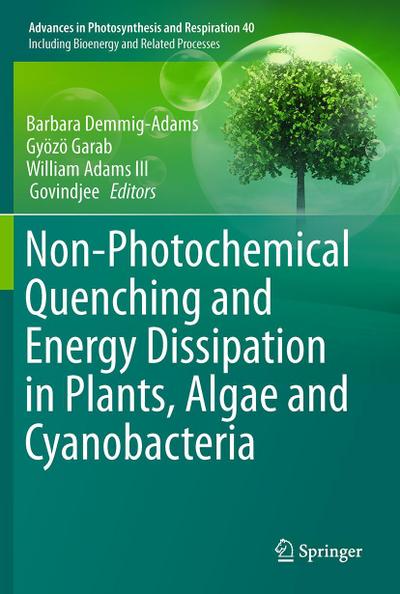 Non-Photochemical Quenching and Energy Dissipation in Plants, Algae and Cyanobacteria