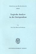 Logische Analyse in der Jurisprudenz.