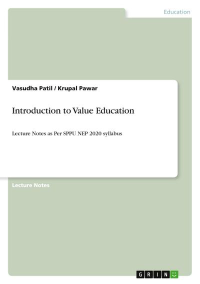 Introduction to Value Education