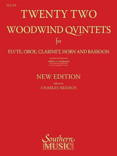 22 Woodwind Quintets - New Edition