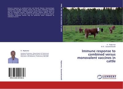 Immune response to combined versus monovalent vaccines in cattle