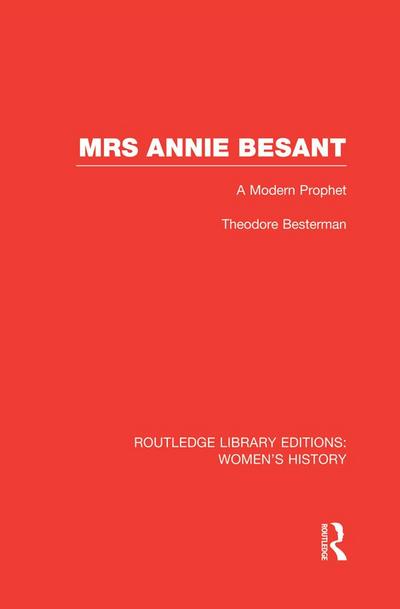Mrs Annie Besant
