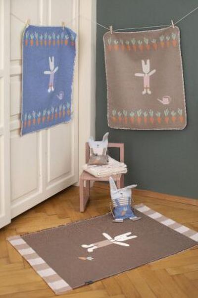 Fussenegger Körnerkissen "Hase" inkl. Dinkelspelz-Füllung mittelblau