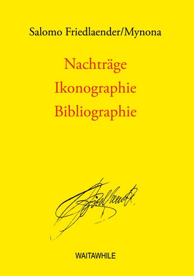 Nachträge, Ikonographie, Bibliographie