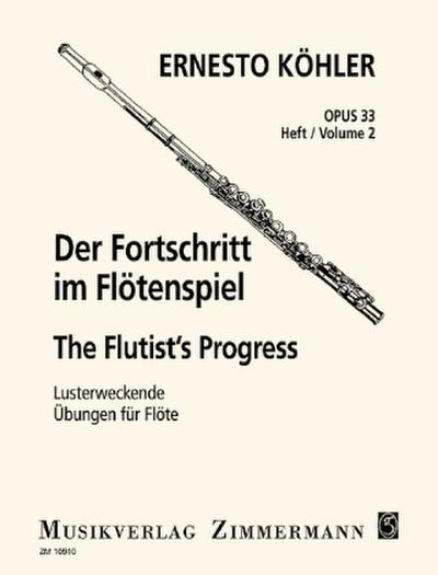 Der Fortschritt im Flötenspiel op. 33, für Flöte solo. H.2