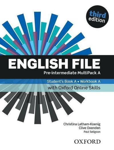 English File: Pre-Intermediate: Student’s Book/Workbook MultiPack A with Oxford Online Skills