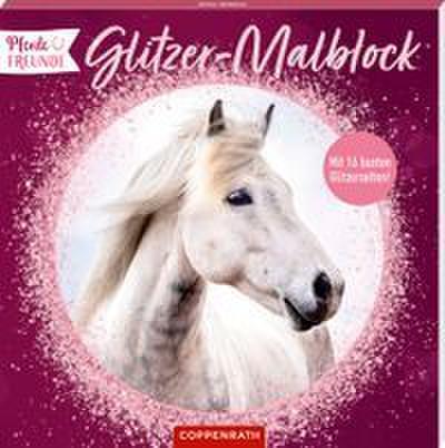 Glitzer-Malblock - Pferdefreunde