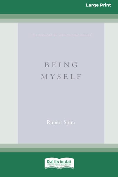 Being Myself (Large Print 16 Pt Edition)