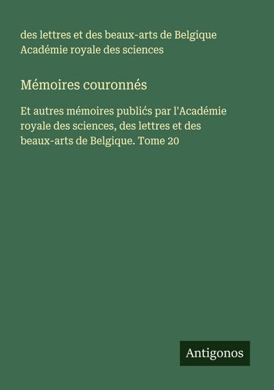 Mémoires couronnés
