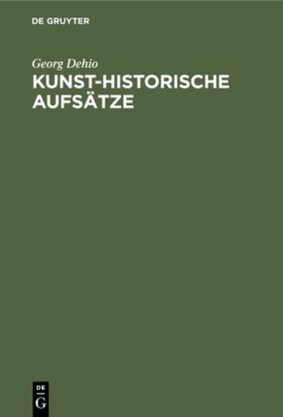 Kunst-historische Aufsätze