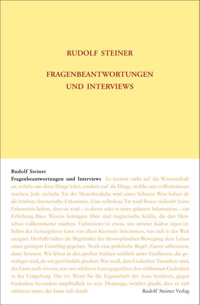 Fragenbeantwortungen und Interviews