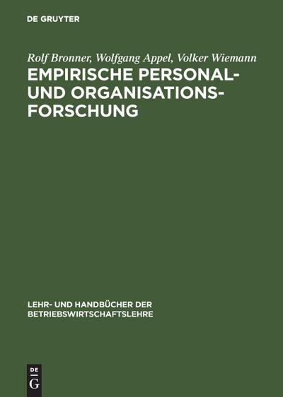 Empirische Personal- und Organisationsforschung