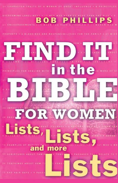 Find It in the Bible for Women