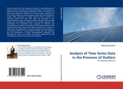 Analysis of Time Series Data in the Presence of Outliers