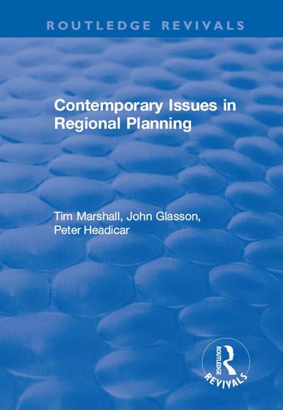 Contemporary Issues in Regional Planning