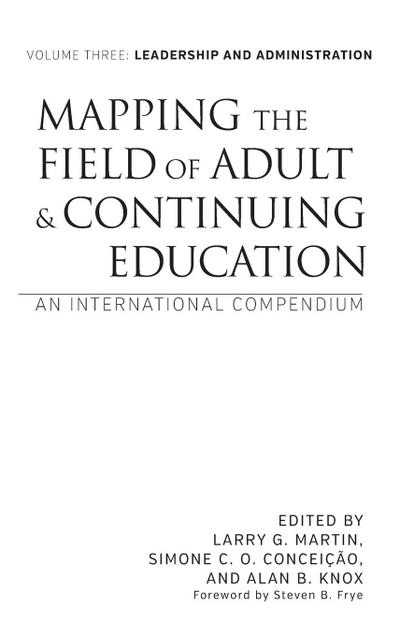 Mapping the Field of Adult and Continuing Education