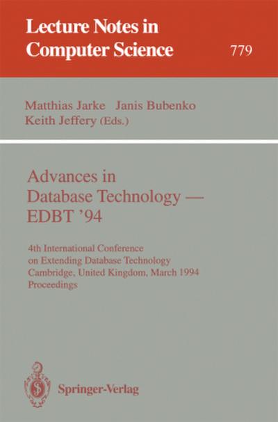 Advances in Database Technology - EDBT ’94