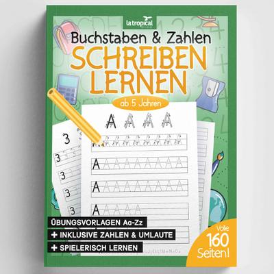 Buchstaben und Zahlen schreiben ab 5 Jahren