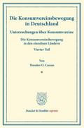 Die Konsumvereinsbewegung in Deutschland.