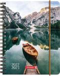 BRUNNEN 1071855183  Wochenkalender  Schülerkalender  2022/2023  "Lake"  2 Seiten = 1 Woche  Blattgröße 12 x 16 cm   A6  PP-Einband
