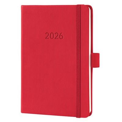 Wochenkalender Conceptum 2026, ca. A6, rot