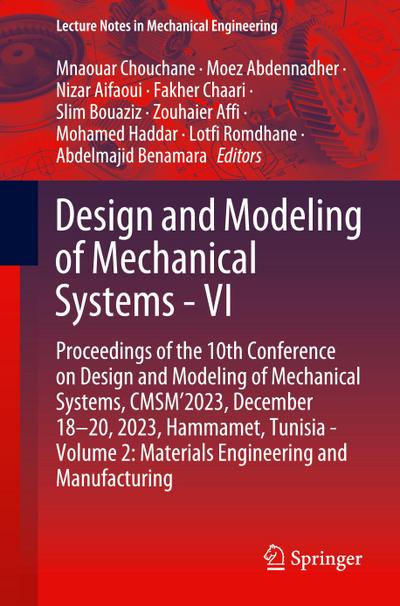 Design and Modeling of Mechanical Systems - VI