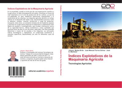 Índices Explotativos de la Maquinaria Agrícola