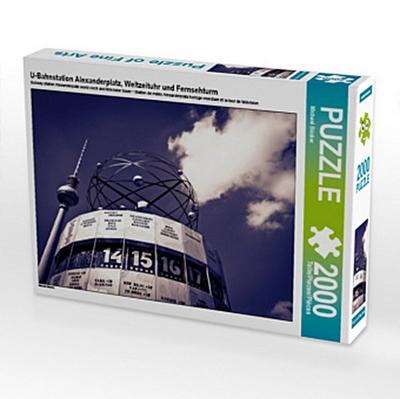 U-Bahnstation Alexanderplatz, Weltzeituhr und Fernsehturm (Puzzle)