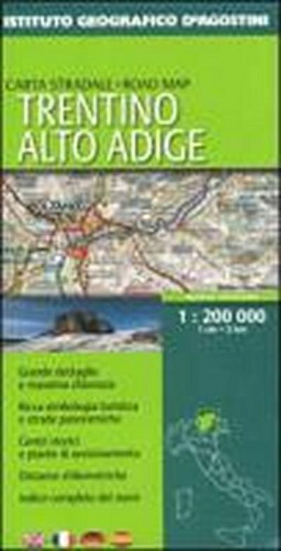 Trentino Alto Adige 1:200.000. Ediz. multilingue