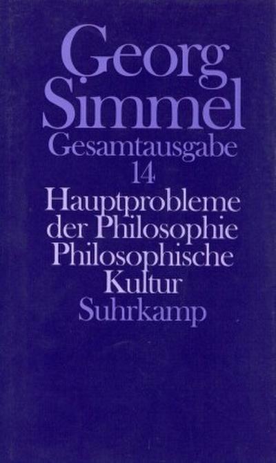 Gesamtausgabe Hauptprobleme der Philosophie. Philosophische Kultur