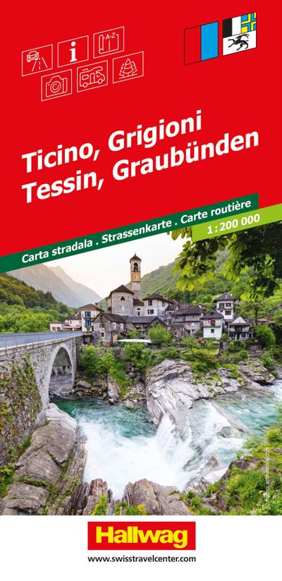 Tessin, Graubünden 1:200.000