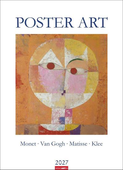 Poster Art Kalender 2027 - Monet Van Gogh Matisse Klee