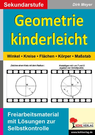 Geometrie kinderleicht Winkel - Kreis - Fläche - Körper - Maßstab