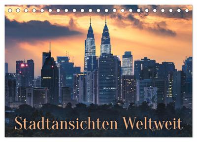 Stadtansichten Weltweit (Tischkalender 2026 DIN A5 quer), CALVENDO Monatskalender