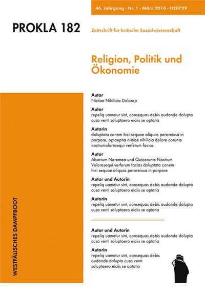 Religion, Politik und Ökonomie; Deutsch