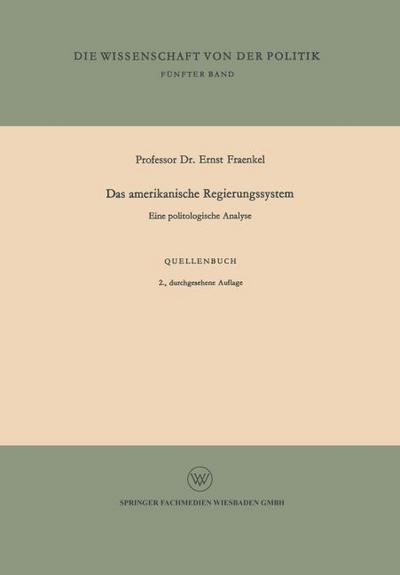 Das amerikanische Regierungssystem