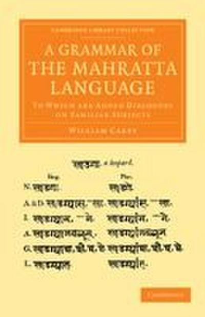 A Grammar of the Mahratta Language