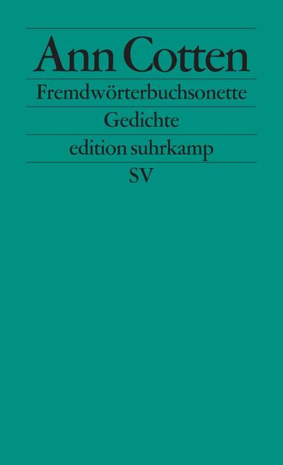 Fremdwörterbuchsonette