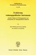Evaluierung wohnungspolitischer Instrumente.