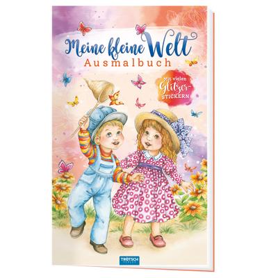 Trötsch Meine kleine Welt Ausmalbuch mit Glitzerstickern 