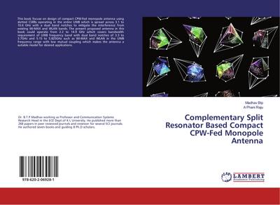 Complementary Split Resonator Based Compact CPW-Fed Monopole Antenna