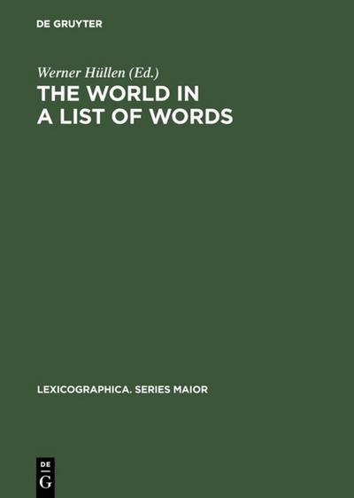 The world in a list of words