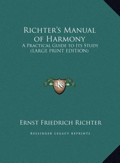 Richter’s Manual of Harmony