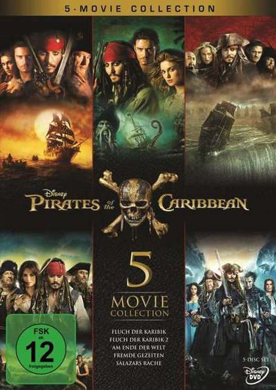 Pirates of the Caribbean 1 - 5 DVD-Box
