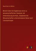 Bericht über die Ergebnisse einer zu wissenschaftl